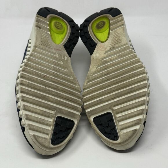 Ecco Zipflex Shoes Mens 7 - 7.5 EU 41 Blue Suede Office Comfort Sneakers - Picture 13 of 16